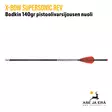 X-Bow Supersonic REV Carbon Bodkin 140gr pistoolivarsijousen nuoli - yksi nuoli sivusta - Varsijousen tarvikkeet - 4064298213456 - 5