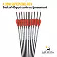 X-Bow Supersonic REV Carbon Bodkin 140gr pistoolivarsijousen nuoli - 10 kpl nipussa - Varsijousen tarvikkeet - 4064298213456 - 3