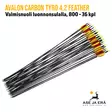 Avalon Carbon Tyro 4.2 Feather 800 nuoli luonnonsulalla, 36 kpl - yleiskuva nuolista - Hiilikuitunuolet - 6426030368356 - 1