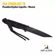 EKA CordBlade T9 musta puukko yläviistosta - Puukot - 7391537914216 - 3