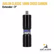 Avalon Classic 18mm Cross Carbon 3" - Kiinnityskierre yöspäin - Ulontajat - 6426013018094 - 17