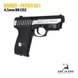 Borner Panther 801 4,5mm CO2 ilmapistooli, blowback - BB kuula ilmapistoolit - 4710372211176 - 7