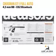 Crosman ST1 Full Auto 4,5mm BB CO2 ilmakivääri - myyntipakkauksen takakansi - CO2 ilmakiväärit - 028478154476 - 13