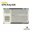 Federal Classic Slug 12/70 35,4g HP täyteinen haulikonpatruuna - Täyteiset - 029465009946 - 5