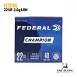 Federal Lightning 22LR 2,6g pienoskivääripatruuna 510 - 22 LR patruunat - 029465056186 - 9