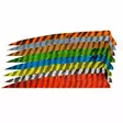 Gateway Feathers 3" Shield RW luonnonsulka raidallinen - Luonnonsulat - 737295074026 - 1