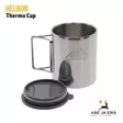 Helikon-Tex Thermo Cup Teräs - kuppi edestä, kansi irroitettuna - Termospullot ja termosmukit - 5908218702776 - 6