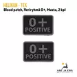 Helikon-Tex blood patch 2 kpl veriryhmä O+ Musta - Yleiskuva - Muut asusteet - 5908218766976 - 1