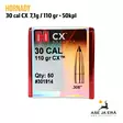 Hornady 30 cal CX 110 gr 7,1g 50kpl kupariluoti - Rasian pääty - .30 luodit - 090255719536 - 1