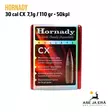 Hornady 30 cal CX 110 gr 7,1g 50kpl kupariluoti - Myyntipakkaus - .30 luodit - 090255719536 - 5