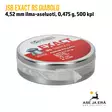 JSB Exact RS Diabolo 4,52 mm ilma-aseluoti, 0,475 g, 500 kpl, rasia sivusta - 4,5 mm luodit - 8594180450486 - 4