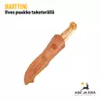 Marttiini Ilves puukko takoterällä - puukko tupessa, etupuoli - Puukot - 6416885078746 - 7