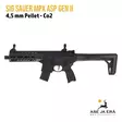 Sig Sauer MPX ASP Gen II 4,5mm ilmakivääri, Black - CO2 ilmakiväärit - 798681662456 - 5
