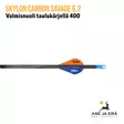 Skylon Carbon Savage 6.2 hiilikuitunuoli 350 - Yksityiskohta perä ja sulat - Hiilikuitunuolet - 6426013892854 - 5