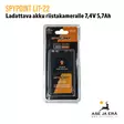 Spypoint LIT-22 ladattava akku riistakameralle 7,4V 5,7Ah - myyntipakkaus - Tarvikkeet riistakameroihin - 887157021436 - 5