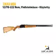 Tikka M66 12/70-222rem Yhdistelmäase Käytetty - Käytetyt yhdistelmäaseet - 21836 - 1