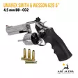 Umarex Smith & Wesson 629 5" CO2 4,5mm BB ilmapistooli - Yksityiskohta Rulla avoinna hylsyt pöydällä - BB kuula ilmapistoolit - 4000844740106 - 8