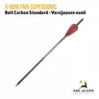 X-Bow FMA Supersonic Carbon Standard 111gr pistoolivarsijousen nuoli - Varsijousen tarvikkeet - 4064298035706 - 4