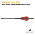 X-Bow FMA Supersonic Carbon Standard 111gr pistoolivarsijousen nuoli - Varsijousen tarvikkeet - 4064298035706 - 2