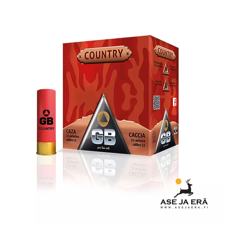 12/70 GB Country 30 g No 6 -haulikonpatruuna - 12/70 metsästyspatruunat - 84535101611916 - 1