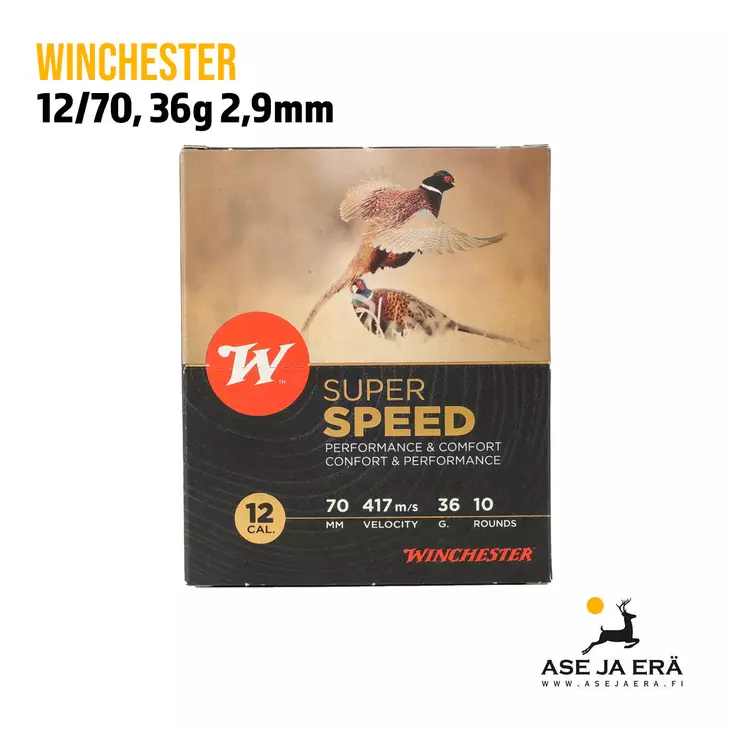 12/70 Winchester Super Speed 36g 10 kpl - 12/70 metsästyspatruunat - 634957818106 - 5