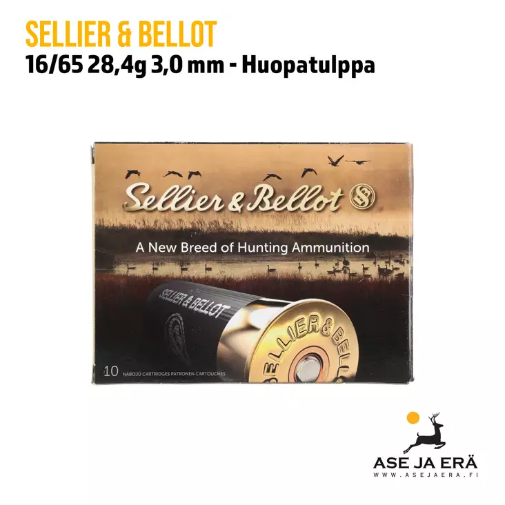 16/65 Sellier & Bellot Red&Black 28,4g haulikonpatruuna - 16 kaliiperin patruunat - 8590690172856 - 10