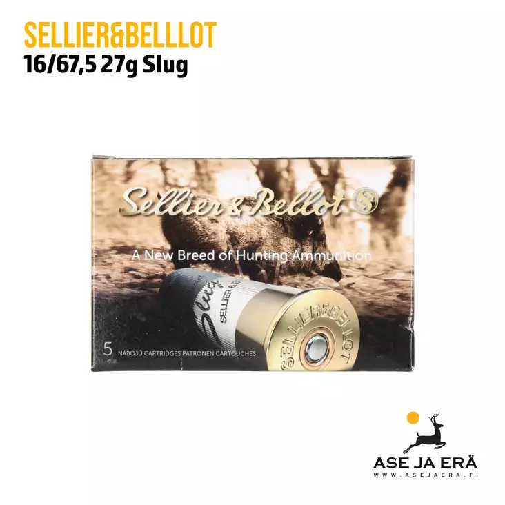 16/67,5 Sellier & Bellot Special Slug 27g haulikon lyijytäyteinen - Täyteiset - 8590690051816 - 3