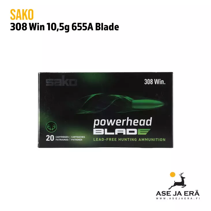 308 Win Sako Powerhead Blade 10,5g kiväärinpatruuna ( 655A) - 308 kaliiperi - 6438053190616 - 1