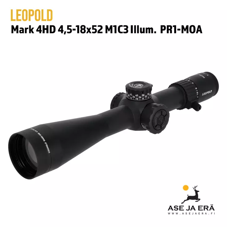 Leupold Mark 4HD 4,5-18x52 M1C3 Illum. PR1-MOA - Yleiskuva - Leupold kiikaritähtäimet - 030317036706 - 1