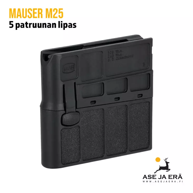 Mauser M25, 5 patruunan lipas - yleiskuva - Metsästysaseiden lippaat - 4066481075186 - 1