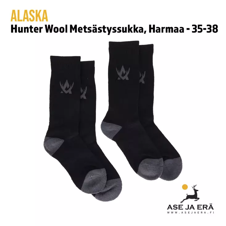 Alaska Hunter Wool villasukat 2 paria - Sukat - 6438347035166 - 3