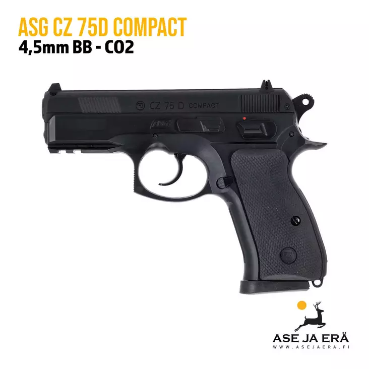 ASG CZ 75D Compact CO2 4,5mm ilmapistooli - BB kuula ilmapistoolit - 5707843035026 - 1