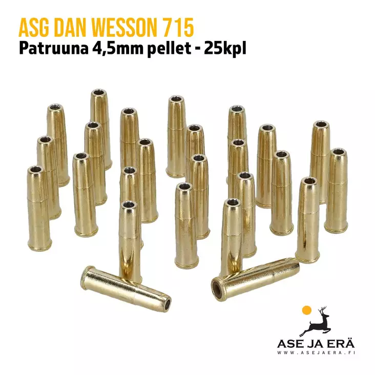 ASG Patruuna Dan Wesson 715 4.5mm ilmapistooliin, 25kpl - ASG Lippaat - 5707843061926 - 1
