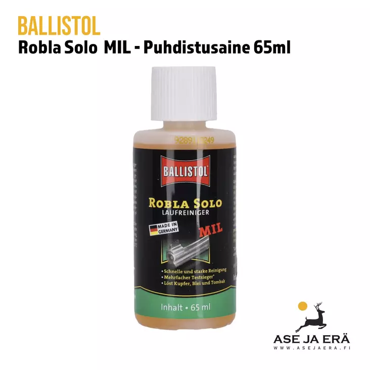Ballistol Robla Solo MIL puhdistusaine 65ml - Aseöljyt ja -rasvat - 4017777235326 - 9