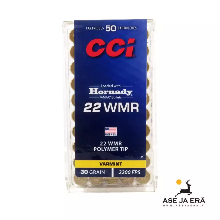 CCI 22 WMR V-Max 50 kpl - 22 WMR patruunat - 076683000736 - 3