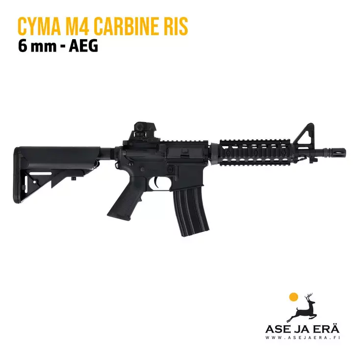 Cyma M4 Carbine RIS AEG airsoft-kivääri - Kiväärit - CM606 - 1