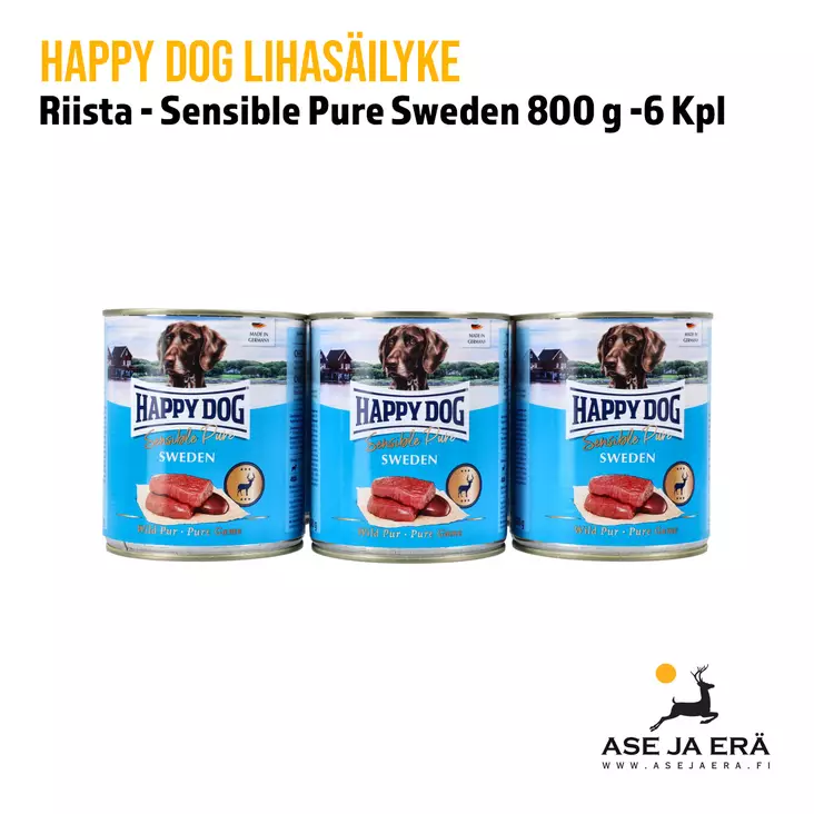 Happy Dog lihasäilyke Riista 400g X 6 - Lihasäilykkeet ja makkarat - 4001967155945X6 - 1