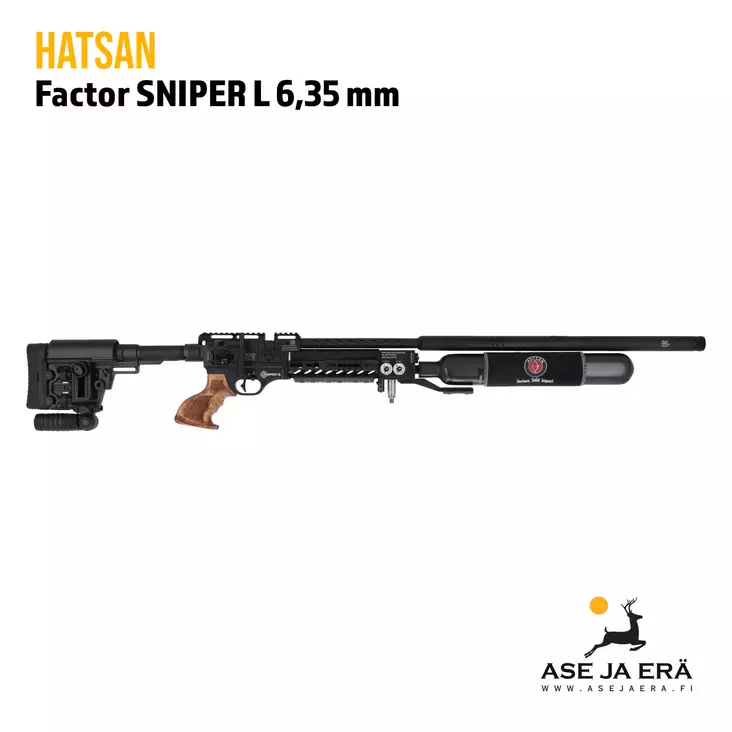 Hatsan Factor Sniper L 6,35 mm PCP Ilmakivääri - 6,35 mm PCP paineilmakiväärit - 067896 - 1