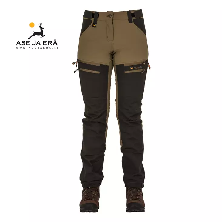 Haunter Vännas naisten tekniset kuorihousut - khaki/harmaa - Ulkoilu- ja vaellushousut - 7340143703196 - 1