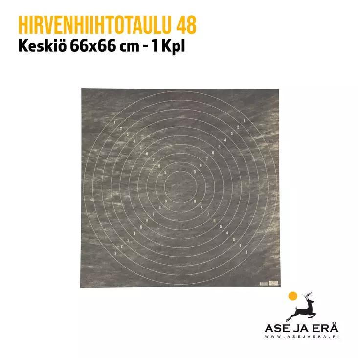 Hirvenhiihtotaulu 48 kartonkia - Ampumataulut - 6410362404806 - 2