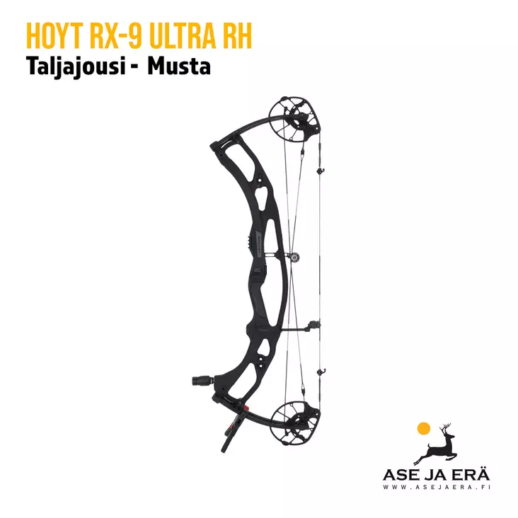 Hoyt Carbon RX-9 Ultra taljajousi Musta RH 70# 28,25"-29,0" - yleiskuva sivusta - Metsästysjousi - 889374641046 - 1