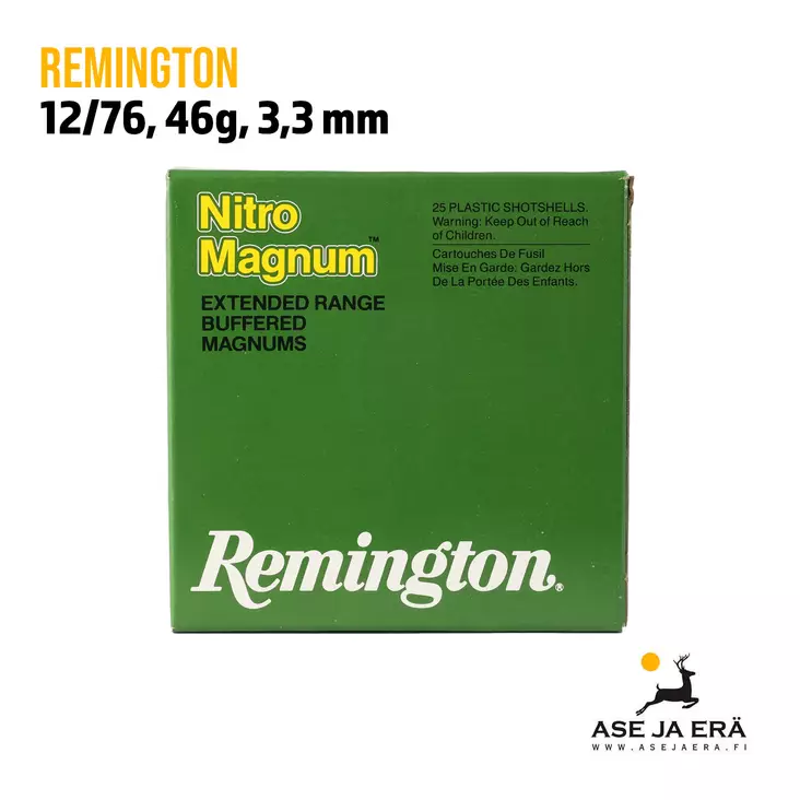 Remington Nitro Magnum 12/76 46g haulikonpatruuna - 12/76 metsästyspatruunat - 047700013206 - 1