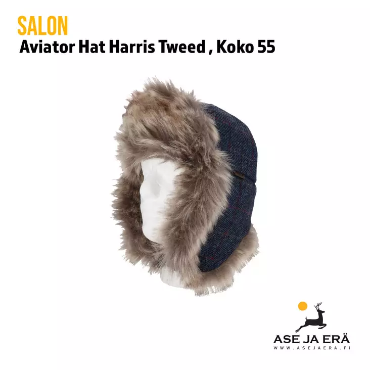 Salon Aviator Harris Tweed karvalakki - Metsästyshatut - 6419647052756 - 1