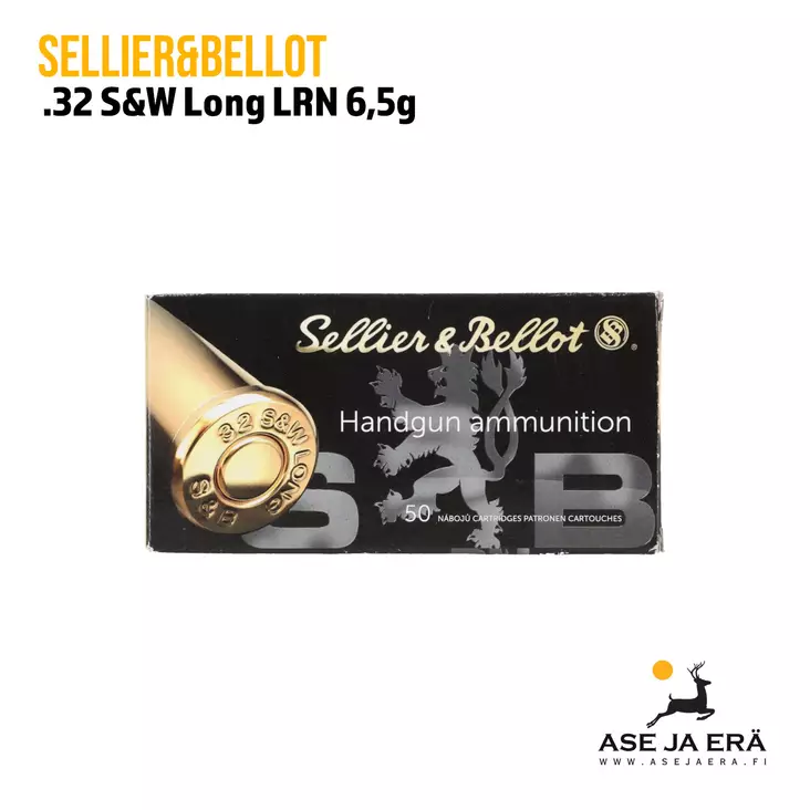 Sellier & Bellot .32 S&W Long LRN 6,5g revolverinpatruuna - Revolverin patruunat - 8590690311316 - 1