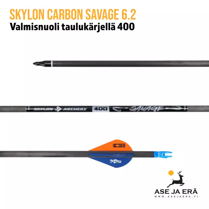 Skylon Carbon Savage 6.2 hiilikuitunuoli 400 - Yleiskuva - Hiilikuitunuolet - 6426013892854 - 1