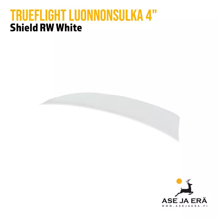 Trueflight Luonnonsulka kilpileikattu 4" - Luonnonsulat - 650747116016 - 1