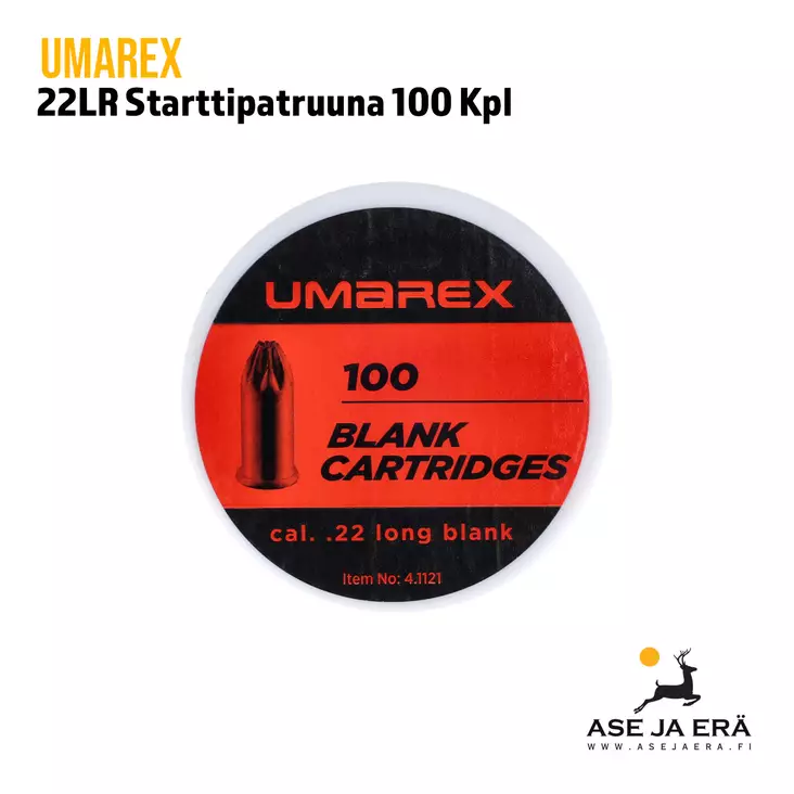 Umarex starttipatruuna .22LR 100 kpl - Starttiaseen patruunat - 4000844203656 - 4