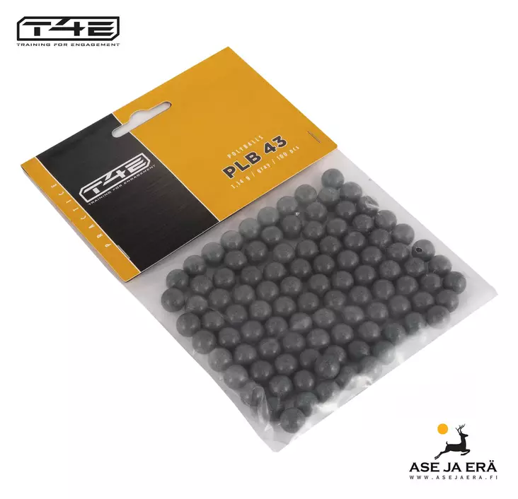 Umarex T4E Practise PLB Polyballs .43 muovikuula 100 kpl - T4E kuulat ja kaasut - 4000844767646 - 1