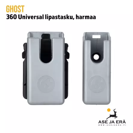 Ghost 360Universal  lipastasku harmaa 1kpl - Edestä - Lipastaskut ja patruunapidikkeet - 2001639349407 - 2