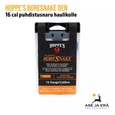 Hoppes BoreSnake Den 16 puhdistusnaru kotelo etupuoli - Puhdistusnarut - 026285001167 - 1